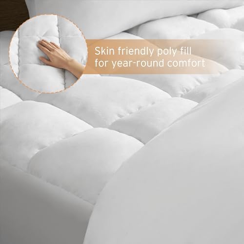 Intelligent Design Queen Mattress Pad - 3D Puff Down Alternative Fill
