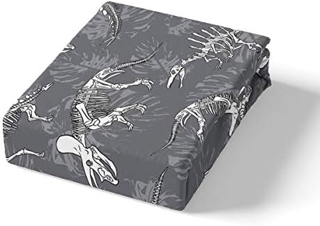 Erosebridal Dinosaur Duvet Cover Set Grey 1