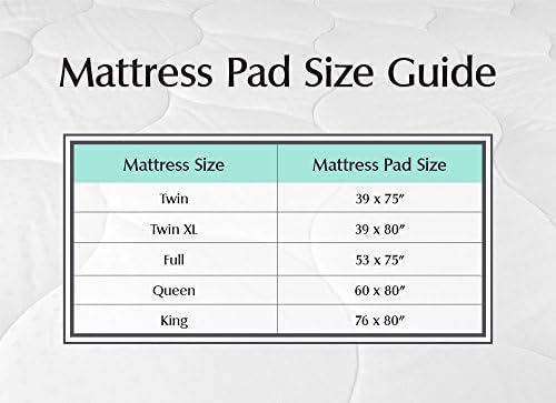 DII Plush Cotton Mattress Pad Queen White 1