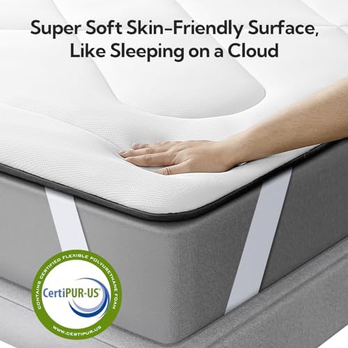 Maxzzz Full Mattress Pad with Cooling Memory Foam 1