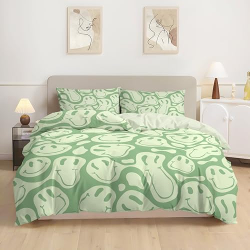 Watbro Retro Hippie Duvet Cover Set 3PCS Queen