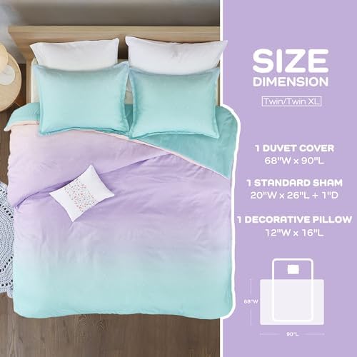Mi Zone Kids Reversible Duvet Cover Set with Glitter