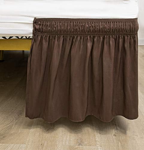 Good Night Bedding Wrap Around Bed Skirt with Elastic Ruffles