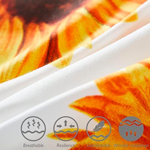 Brandream Kids Duvet Cover Set Twin Twin XL Yellow White
