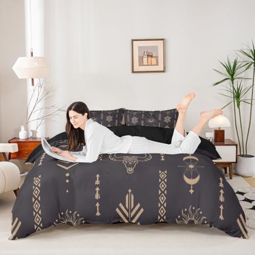 Feelyou Western Aztec Duvet Cover Set 3Pcs