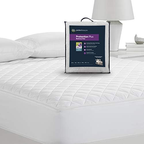 Serta Protection Plus Cooling Mattress Pad Twin White