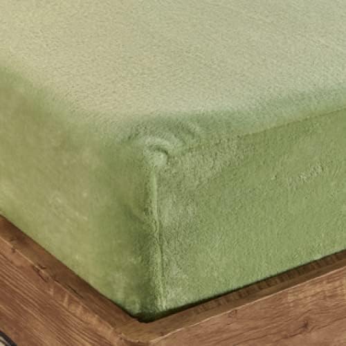 FCLDESHOP Flannel Mattress Pad Cover Deep Pocket 150x200cm
