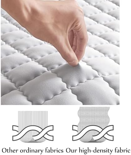 LDLCYCN Thin Mattress Protector with Elastic Band for Japanese Style Futon