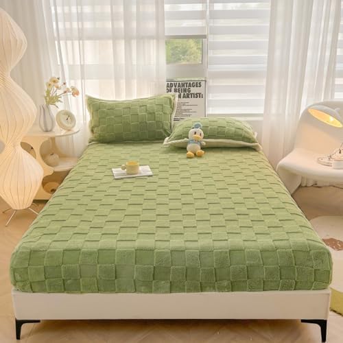 FCLDESHOP Flannel Mattress Pad Cover 190x200cm