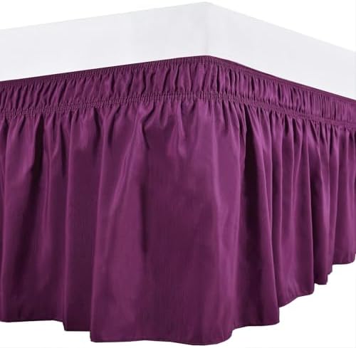 800 Thread Count Egyptian Cotton Bed Skirts with Drop Wrap and Dust Ruffles