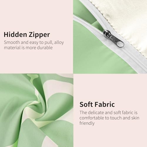 Watbro Retro Hippie Duvet Cover Set 3PCS Queen