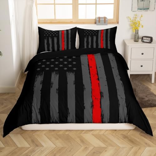 Erosebridal American Flag Duvet Cover Queen