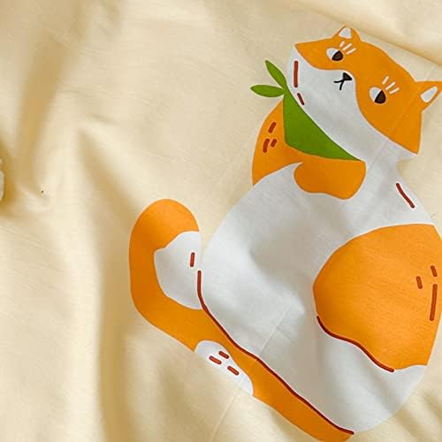 LIWHENHAO Cute Cat Duvet Cover Set Twin 100 Cotton 1