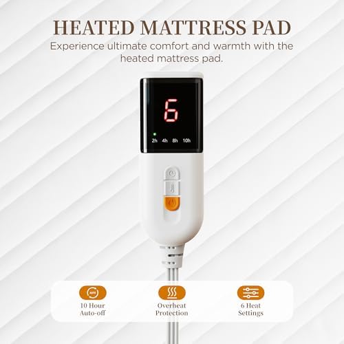 Texciting Heated Mattress Pad Mini Twin Single Controller
