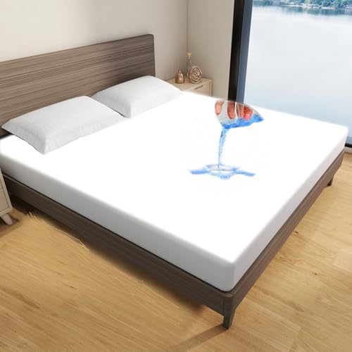 WINGLAM Queen Size Waterproof Mattress Protector