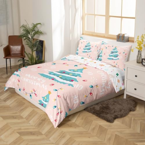 Erosebridal Holiday Duvet Cover Set Twin - Pink