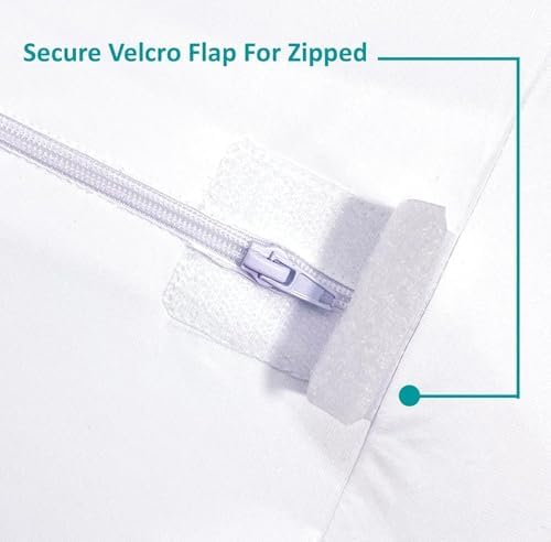 Feather Stitch Queen Mattress Encasement 100 Waterproof Zippered Protection