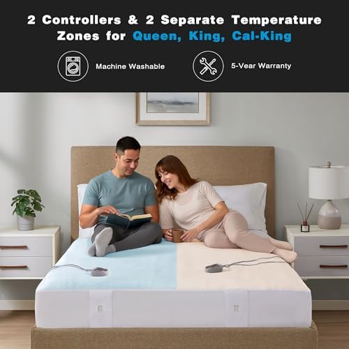 Beautyrest Heated Mattress Pad - 5 Heat Levels Auto Shut Off Cool to Touch