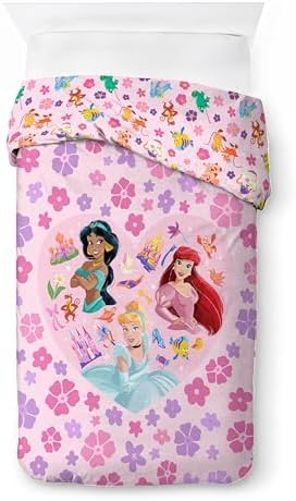 Jay Franco Disney Princess Duvet Cover Set Twin Pink