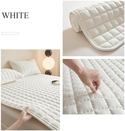 LDLCYCN Thin Mattress Protector with Elastic Band