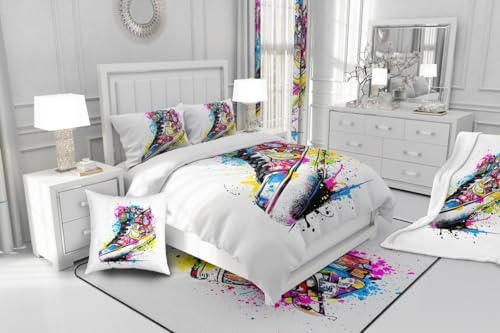 Feelyou Basketball Shoes Duvet Cover Set for Kids 1