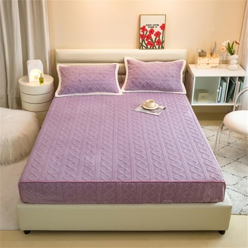 BYHIP Velvet Mattress Protector with Deep Pocket for King Mattress