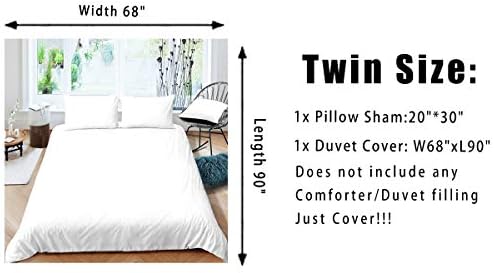Feelyou Boho Twin Duvet Cover Set with Zipper