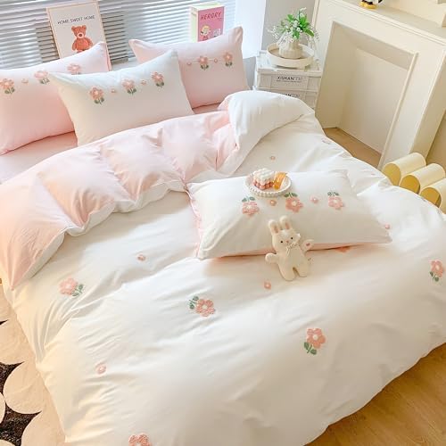 MorroMorn Fluffy Chenille Embroidered Duvet Cover Set 1