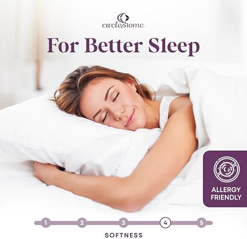 CirclesHome Twin Mattress Pad Pillow Top - 100 Cotton Ultra Plush