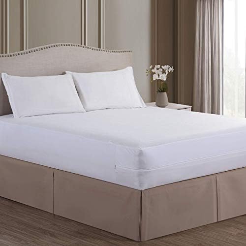 Bed Bug Blocker Hypoallergenic Box Spring Protector King White