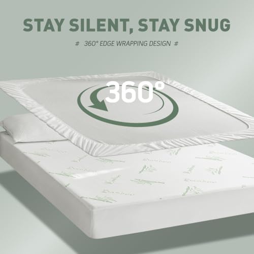 Cooling Twin XL Mattress Protector - Waterproof Breathable
