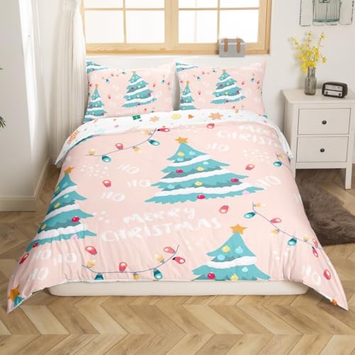 Erosebridal Holiday Duvet Cover Set Twin - Pink