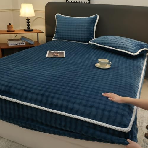Luxury Velvet Mattress Protector Queen Size