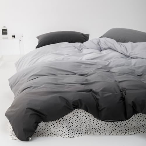 Gray Kids Duvet Cover Set Queen 100 Cotton