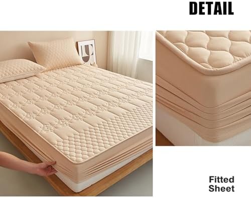 LDLCYCN Mattress Protector Pad Queen King 15M18M