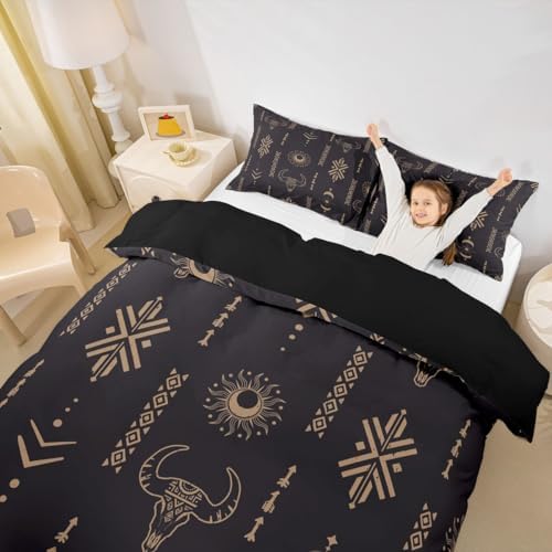 Feelyou Western Aztec Duvet Cover Set 3Pcs