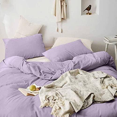 ETDIFFE Lavender Duvet Cover Twin XL Set 2pc 1
