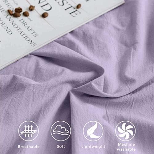 ETDIFFE Lavender Duvet Cover Twin XL Set 2pc 1