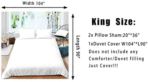 Feelyou Orange and Black Duvet Cover Set Queen Size Kids