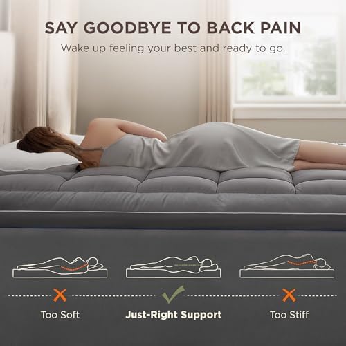 Bedsure King Mattress Topper with 900GSM Soft Pillow Top