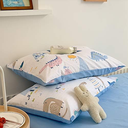 BlueBlue Dinosaur Duvet Cover Set Queen 100 Cotton