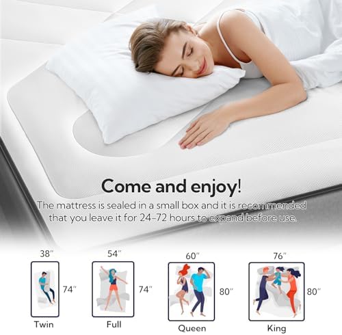 Maxzzz Full Mattress Pad with Cooling Memory Foam 1