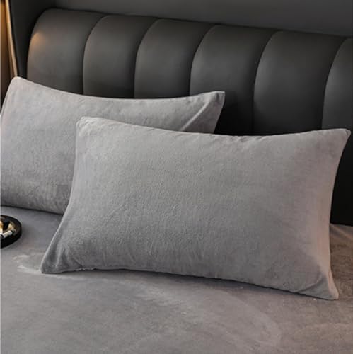 FCLDESHOP Winter Milk Velvet Fitted Sheet 200x220cm