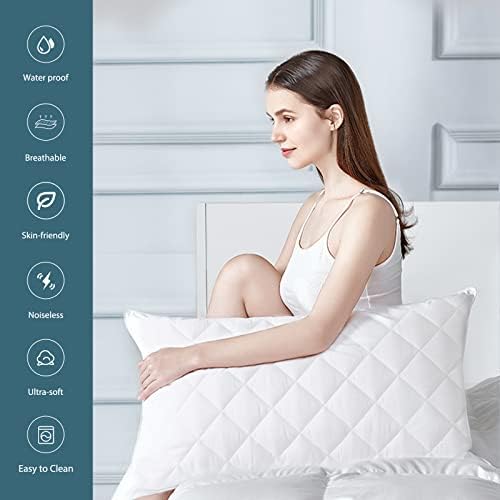 UNILIBRA Waterproof Pillow Protector Quilted 21x27