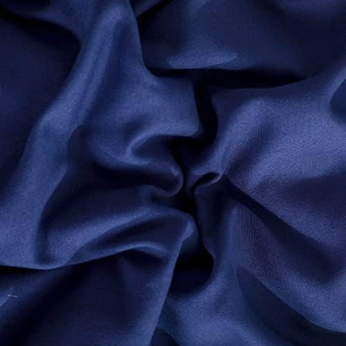 NTBAY Twin Duvet Cover Set with Pillow Shams Navy Blue