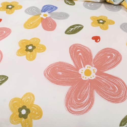 MAG Floral Duvet Cover Set Twin 3pcs Cute Microfiber
