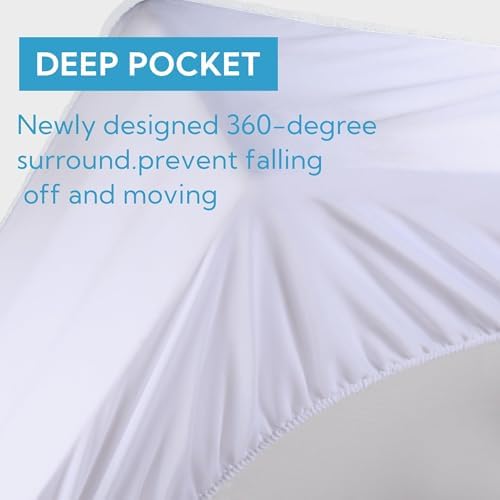 SUNNY HEAT Queen Heated Mattress Pad with 4 Levels 10 Hour Auto-Off