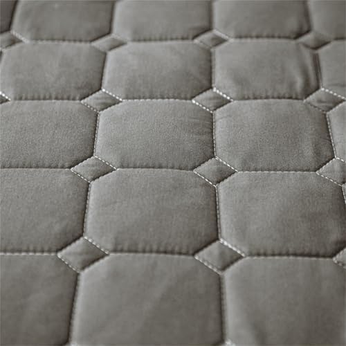 BYHIP Fitted Sheet and Pillowcase 100 Brushed Microfiber Twin Dark Gray