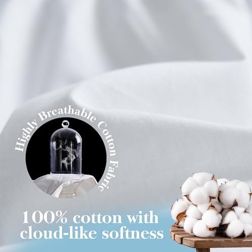 SimpleOpulence King Size Mattress Pad Protector - White 1