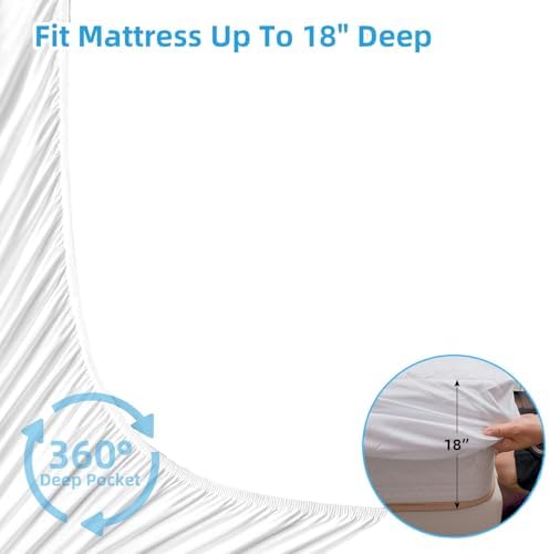 WINGLAM Queen Size Waterproof Mattress Protector
